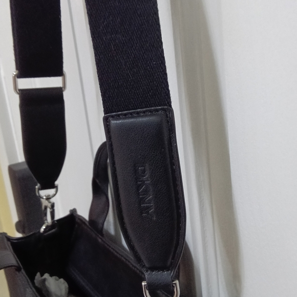 DKNY Black Quilted Logo Tote - Picture 7 of 11